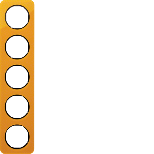 Рамка 5Х оранжевий прозорий/чорний, акрил, R.1 10152334