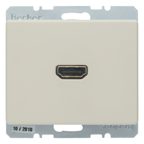 HDMI-розетка, підключення сзаду під кутом 90град., біла, ARSYS 3315430002